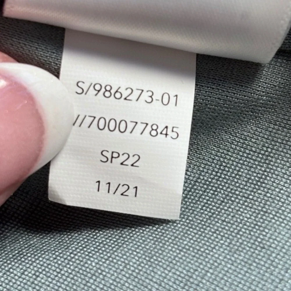 Athleta Eastbound Minimalist Ponte Knit‎ Blazer Gray Sage size 22 NWOT #986273